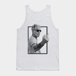 Anthony Bourdain Middle Finger Retro Tank Top